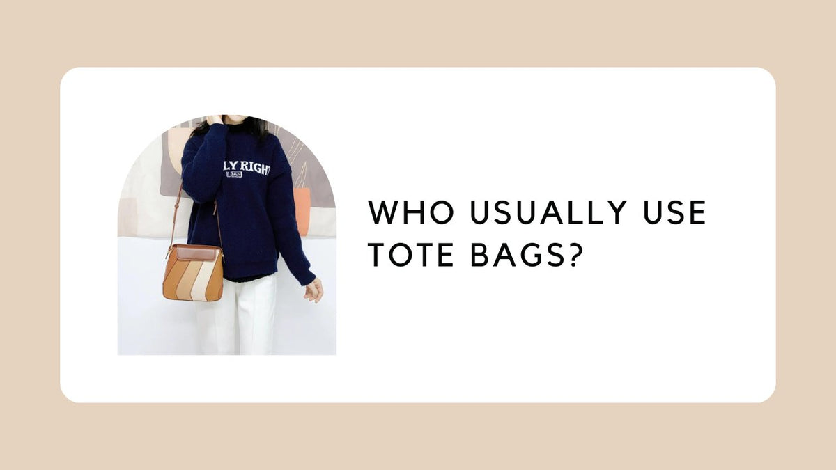 Student with tote bag
