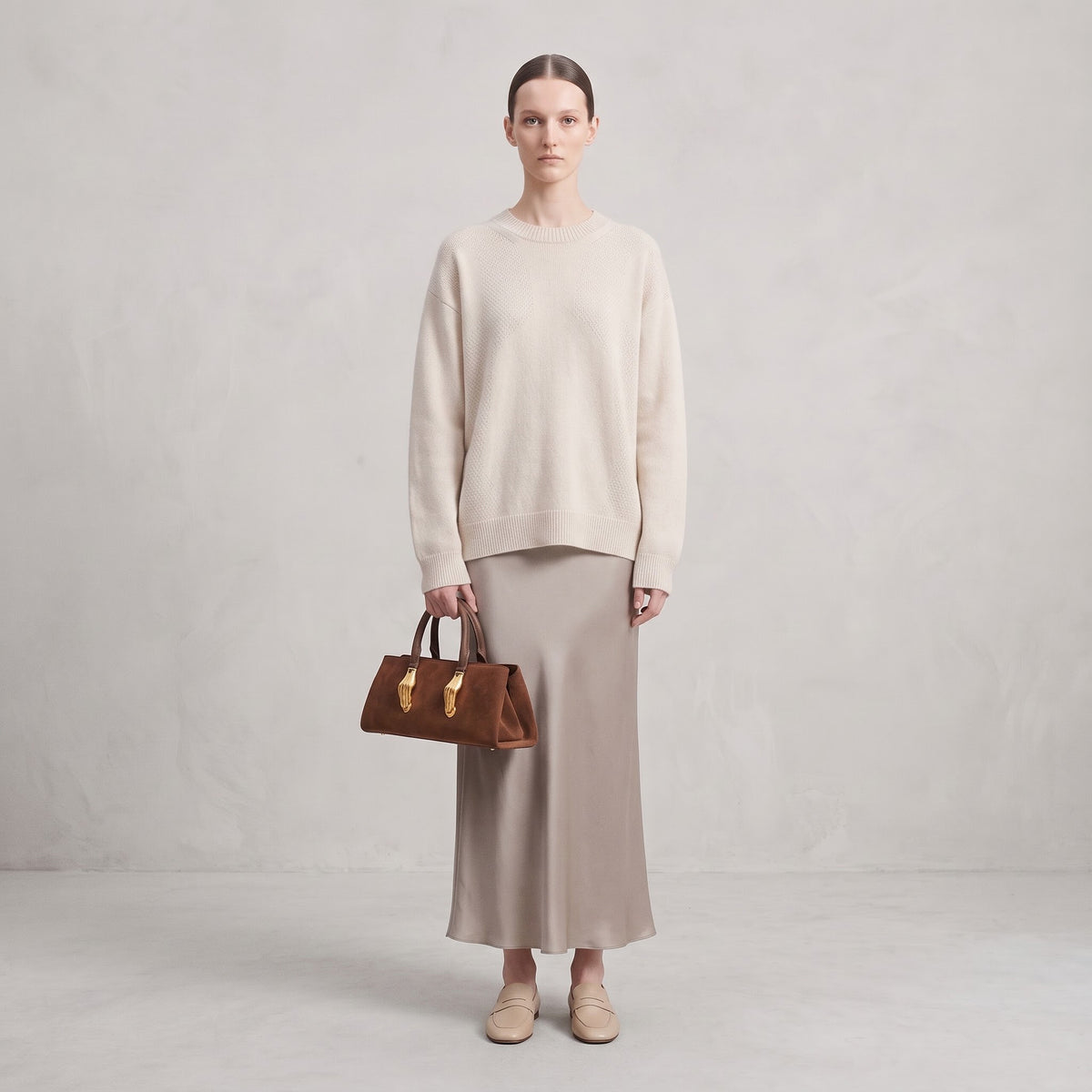 Manus Tote Luxury Gold Palm Detail Bag