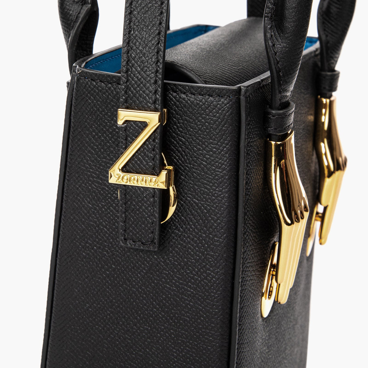 Black Epsom Embossboed Leather Tote