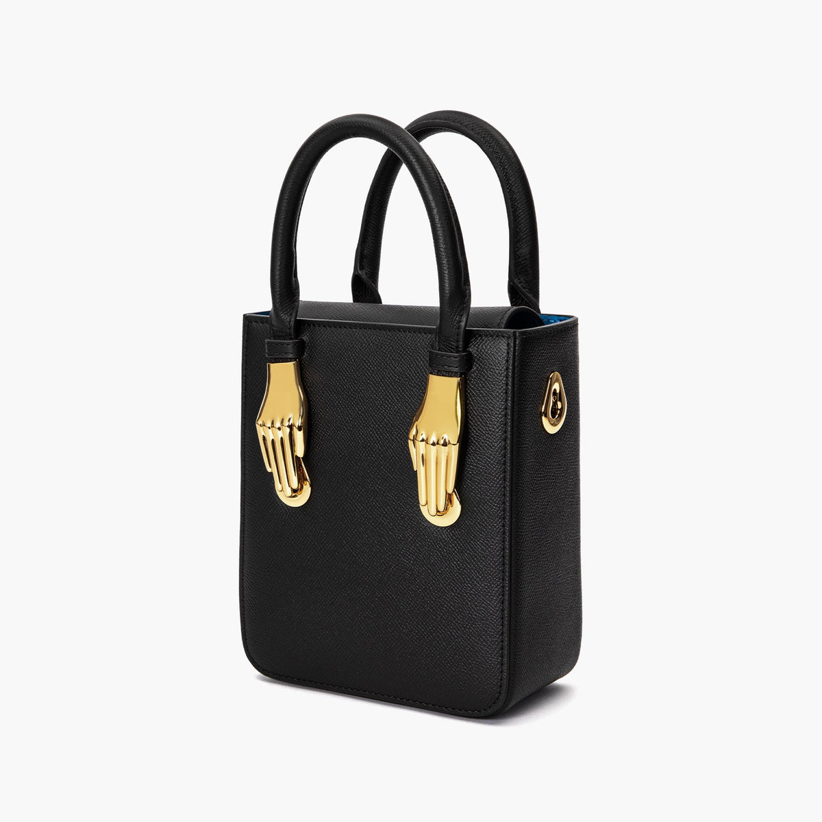 Black Epsom Embossboed Leather Tote