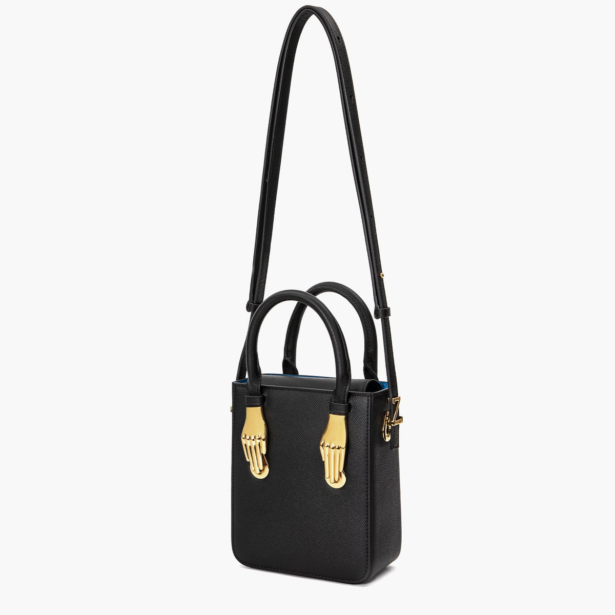 Black Epsom Embossboed Leather Tote