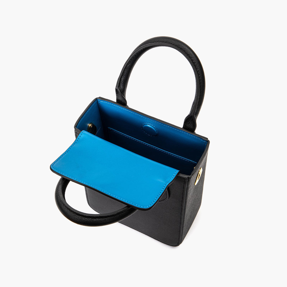 Black Epsom Embossboed Leather Tote