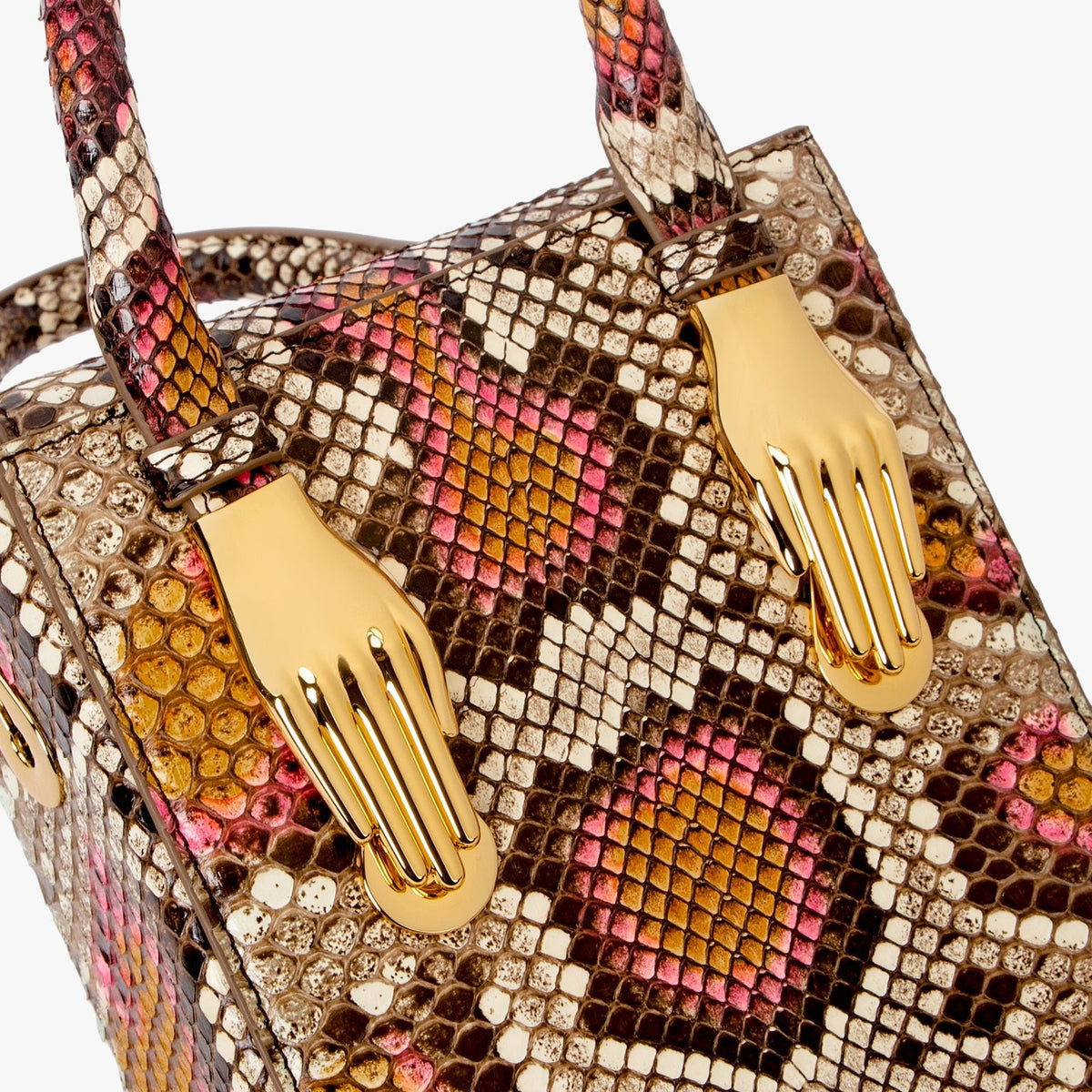 Colorful Luxury Python Skin Aieda Bag