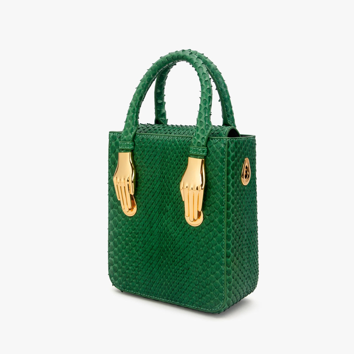 Green Luxury Python Skin Aieda Bag