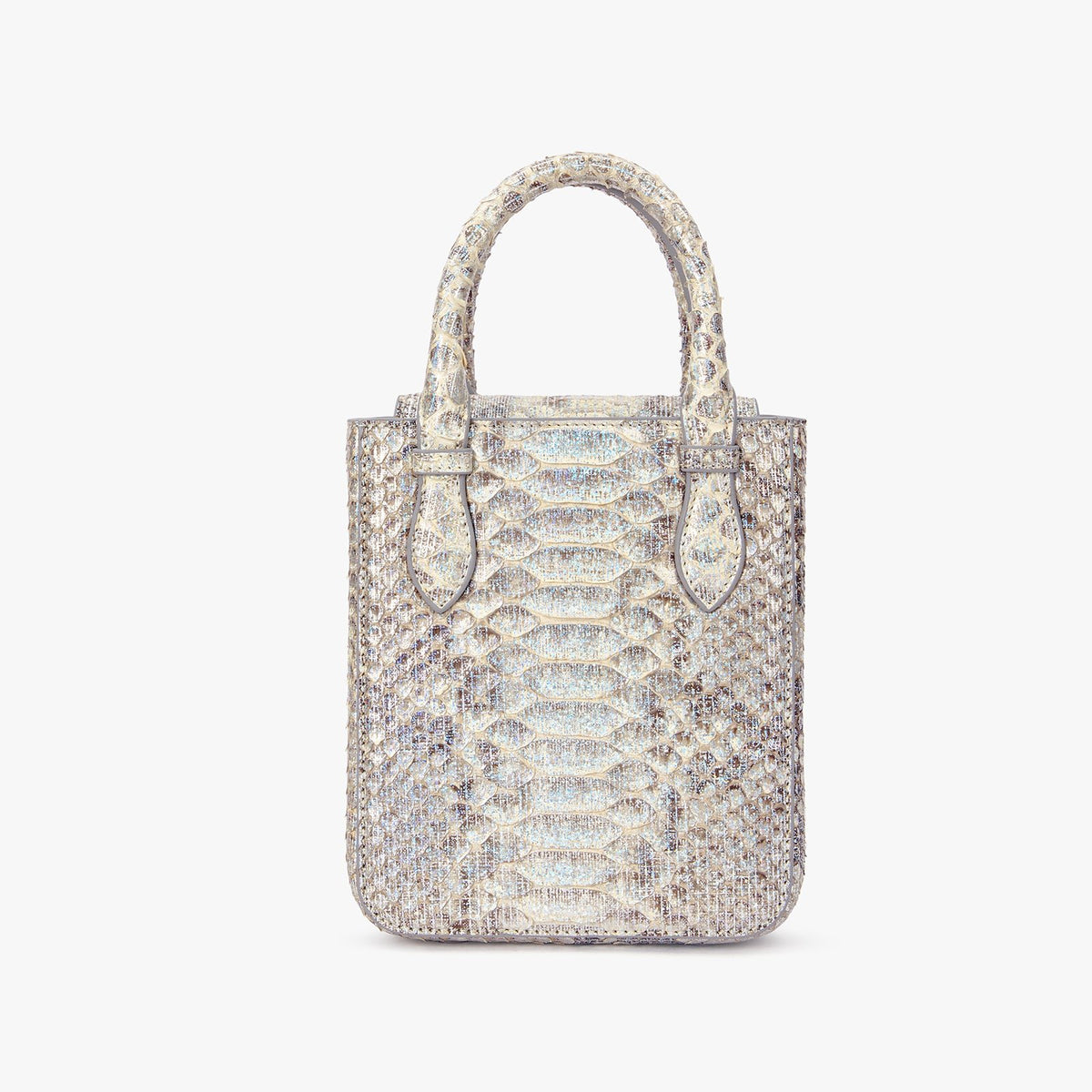 Silver Luxury Python Skin Aieda Bag