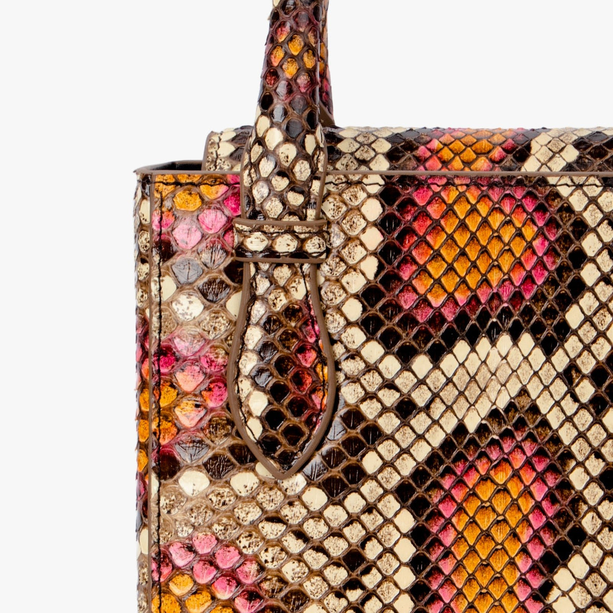Colorful Luxury Python Skin Aieda Bag