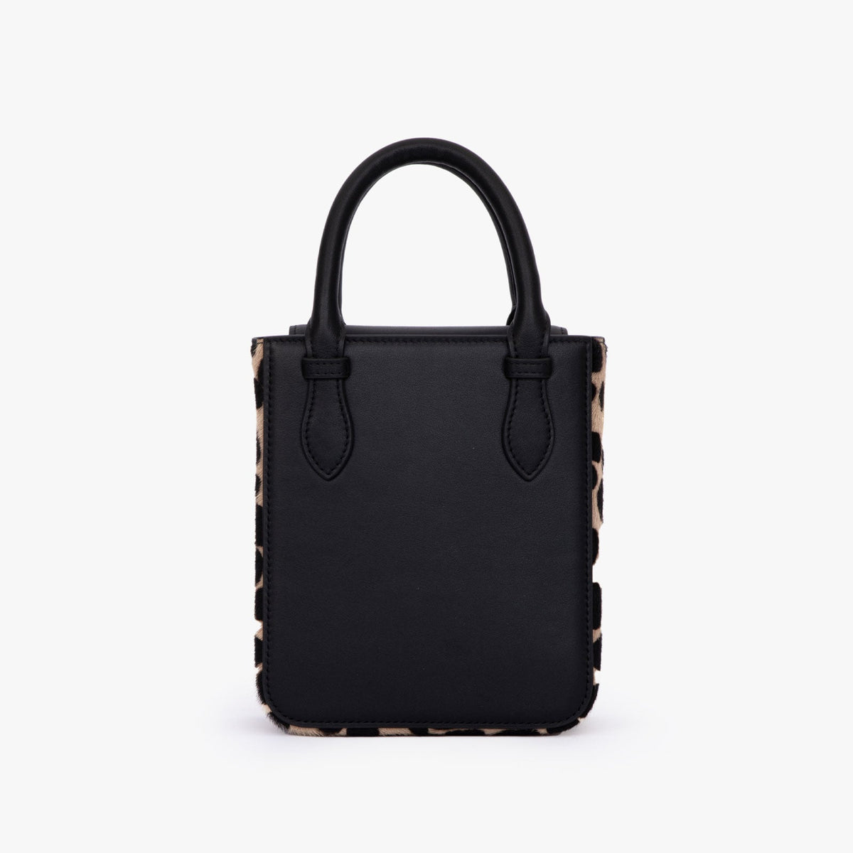 Black Dot Ponyhair Leather Bag