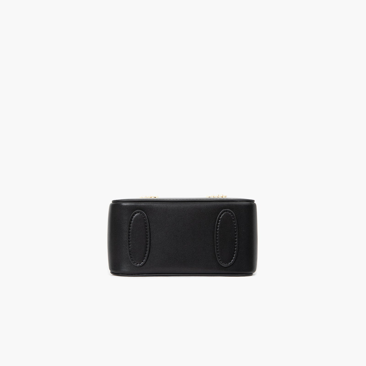 Black Vegan Smooth Microfiber Leather Handbag
