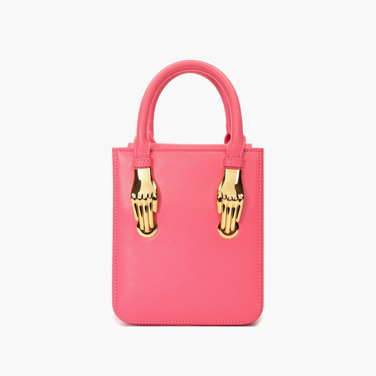 Hot Pink Smooth Leather Tote
