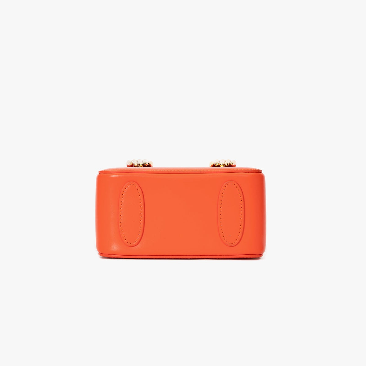 Orange Smooth Calfskin Leather Bag
