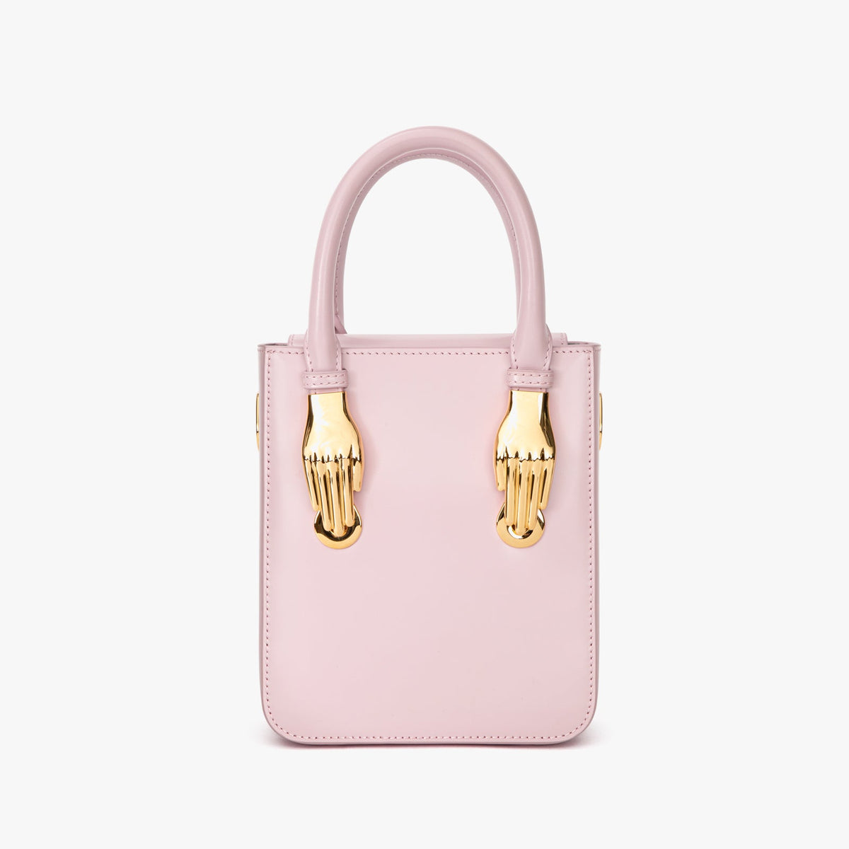 Soft Pink Smooth Leather Lady Tote Handbag