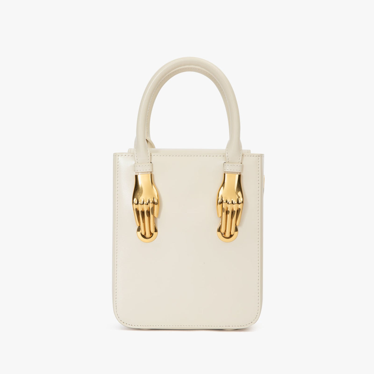 Ivory Box Leather Women's Tote Handbag