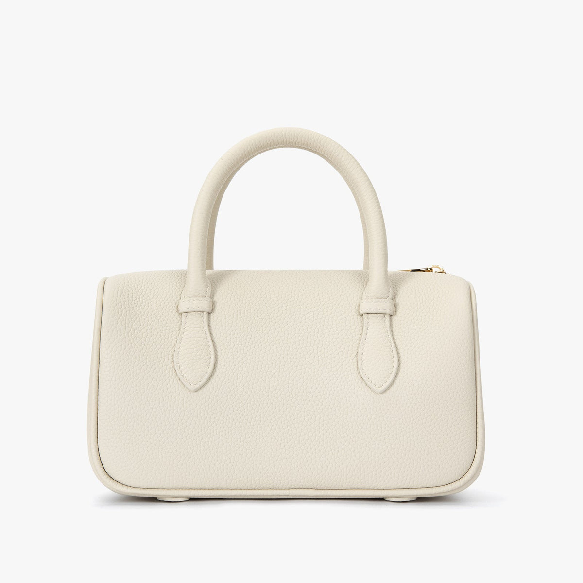 Ivory Pebble Grain Handbag