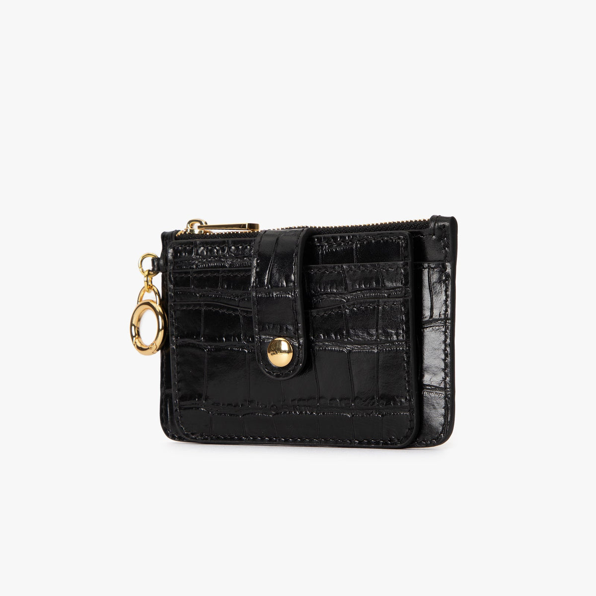 Black Crocodile Pattern Card Holder