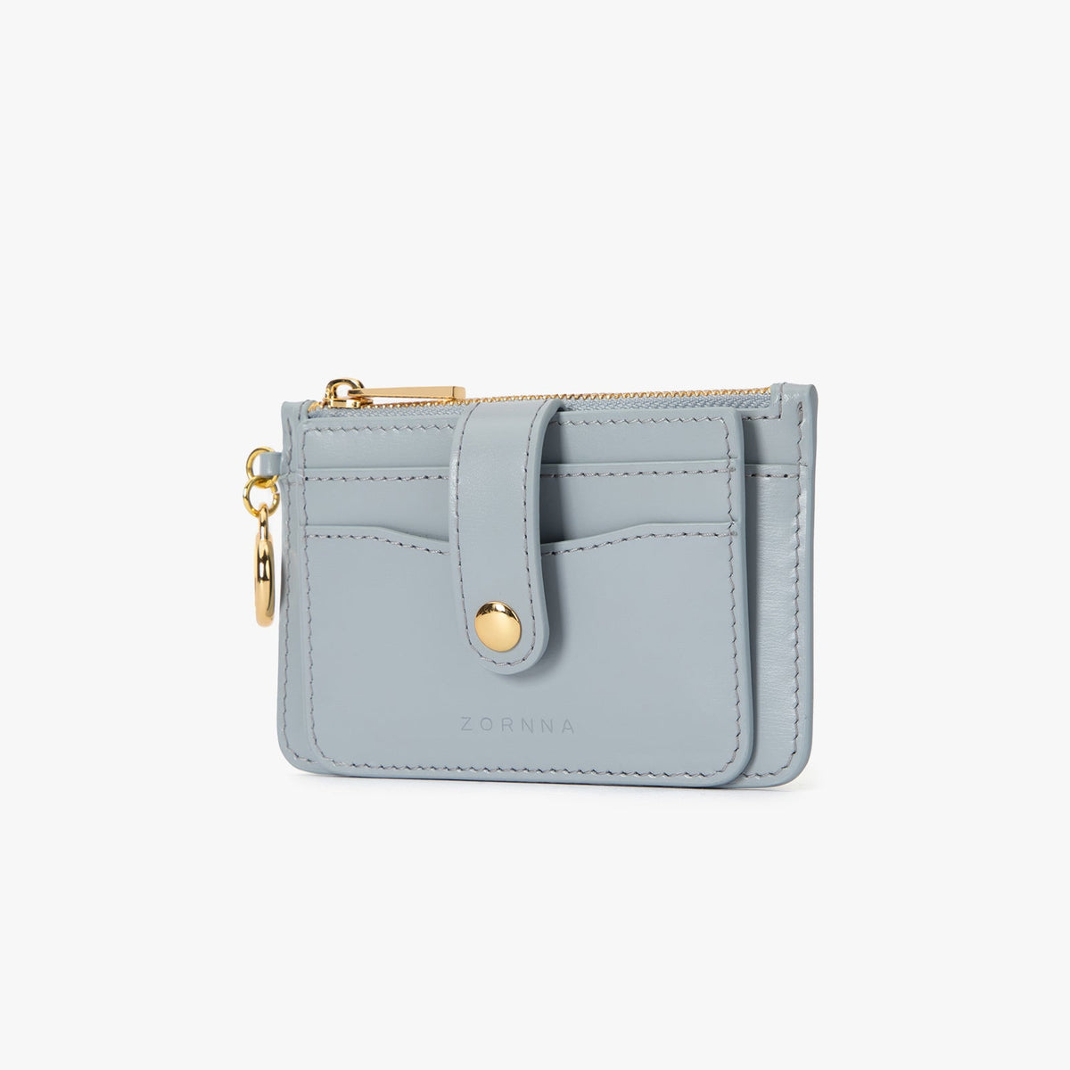 Blue Leather Card Holder