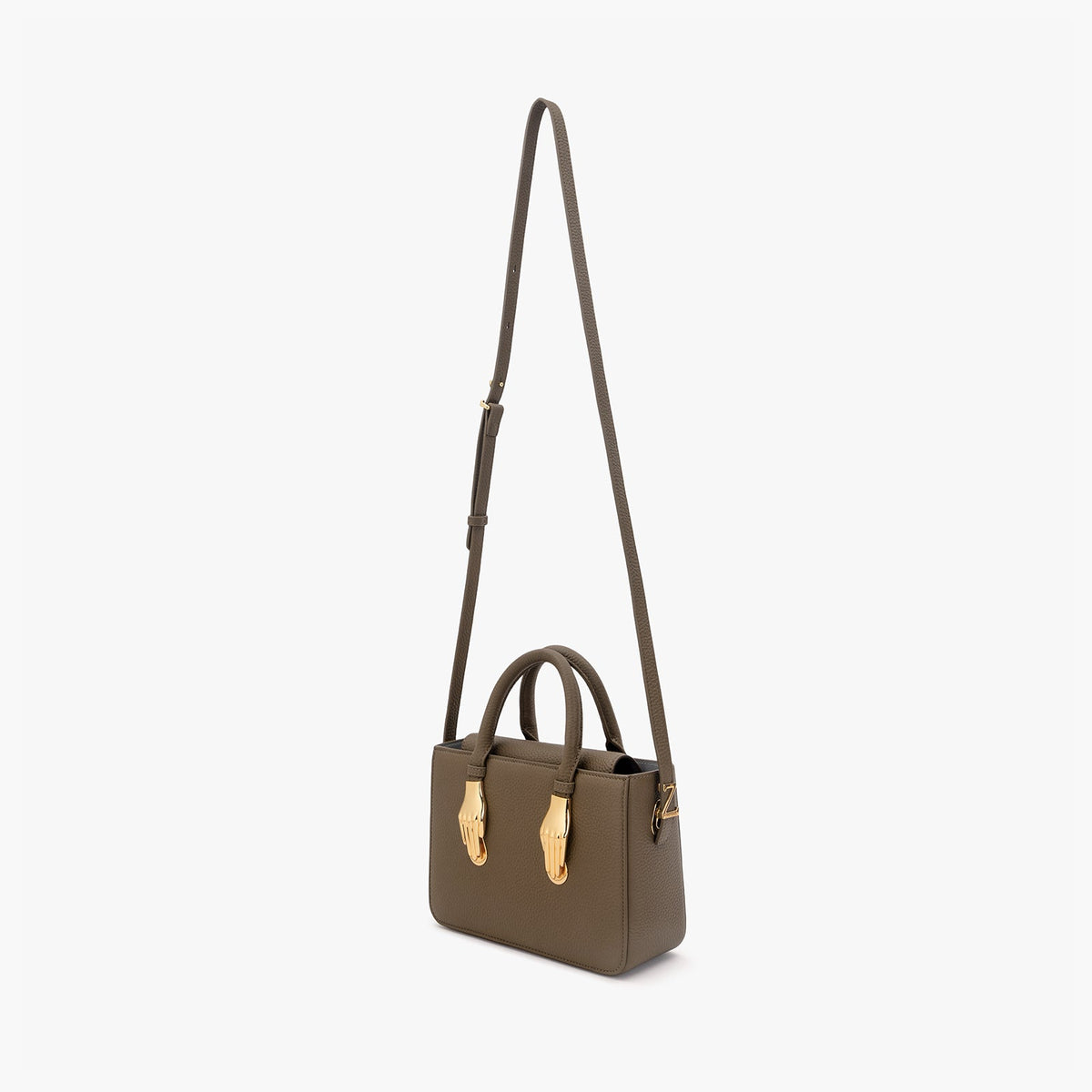 Tobacco Brown Pebble Grain Leather Tote