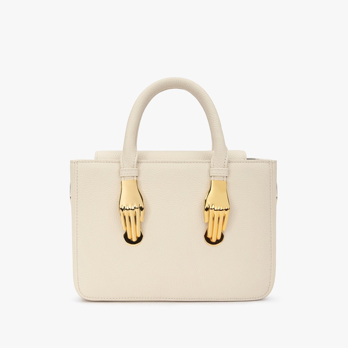 Ivory Luxury Grain Leather Handbag