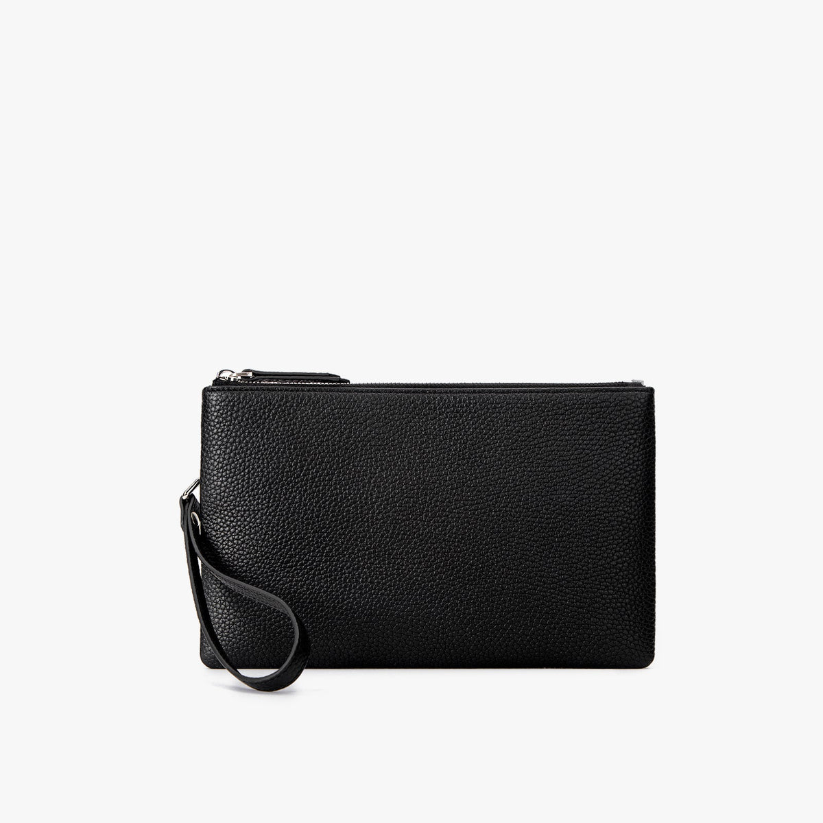 Lumi Grain Single Zip Clutch