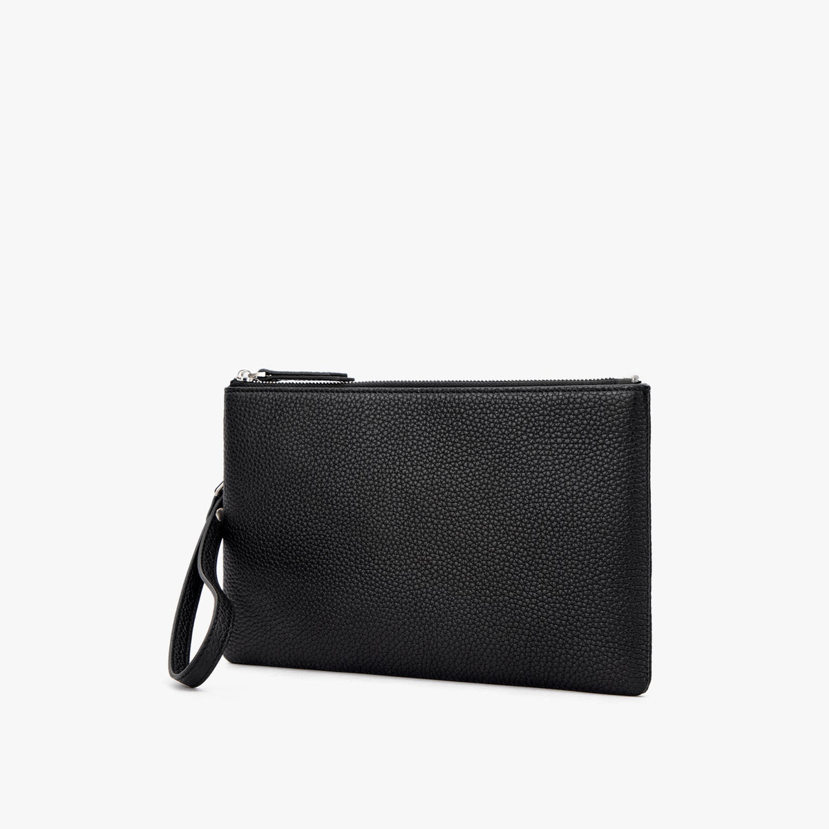 Lumi Grain Single Zip Clutch