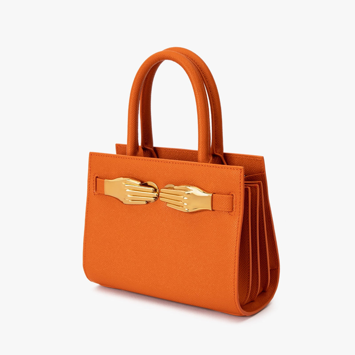 Lille orange struktureret taske