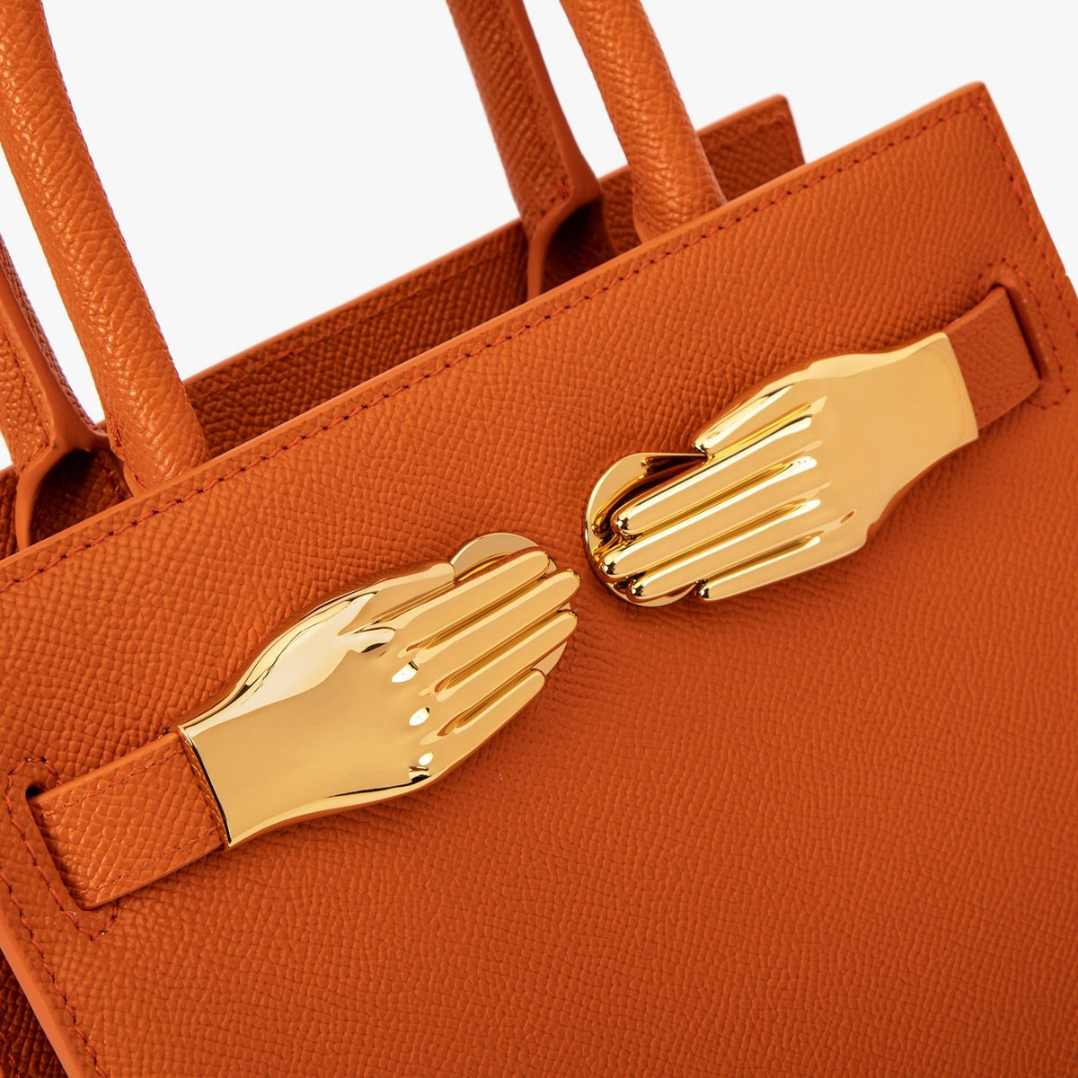 Lille orange struktureret taske