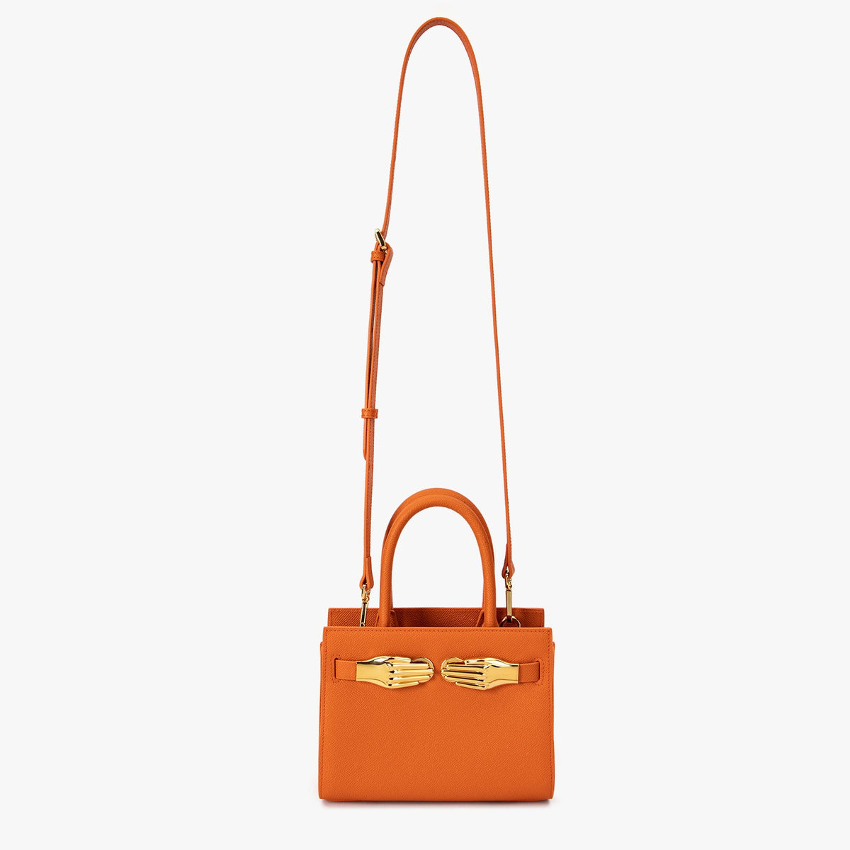 Lille orange struktureret taske