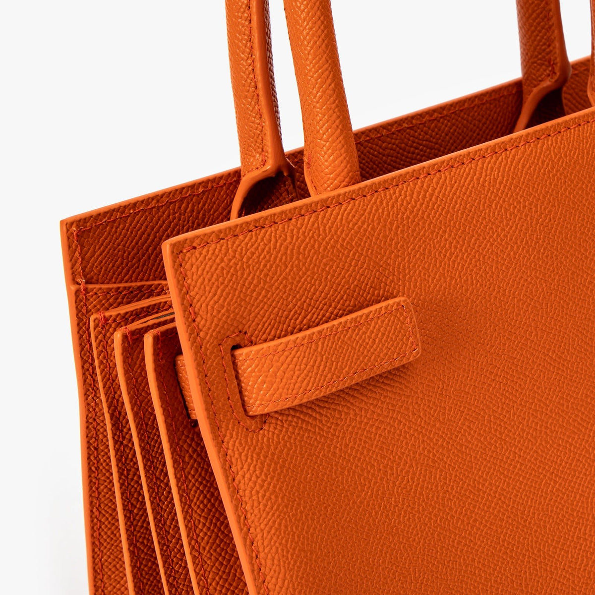 Lille orange struktureret taske