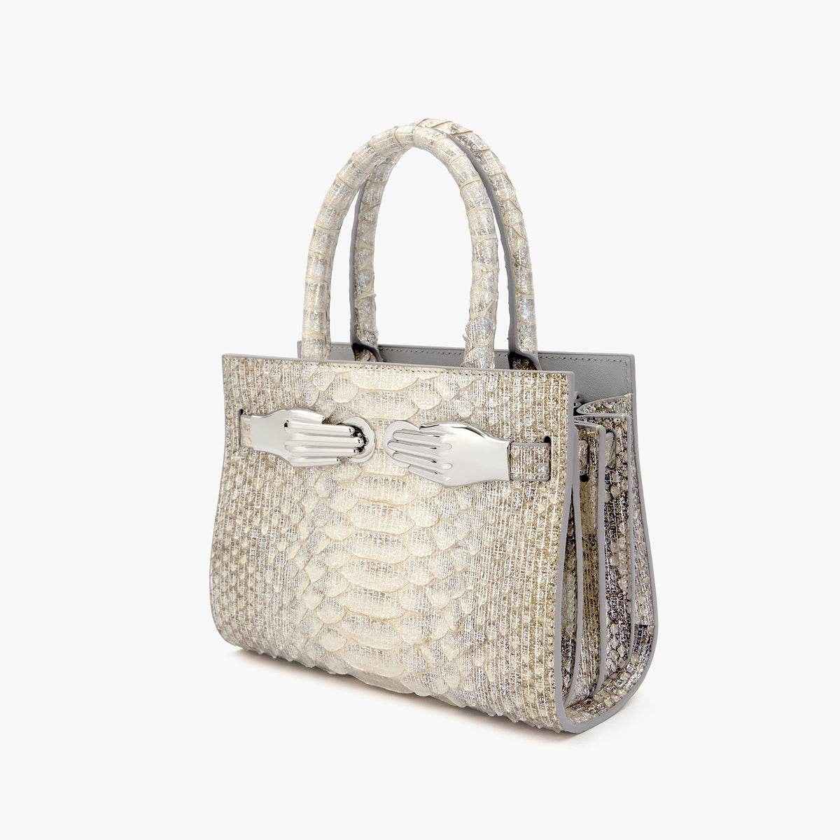 Python Skin Structured Bag