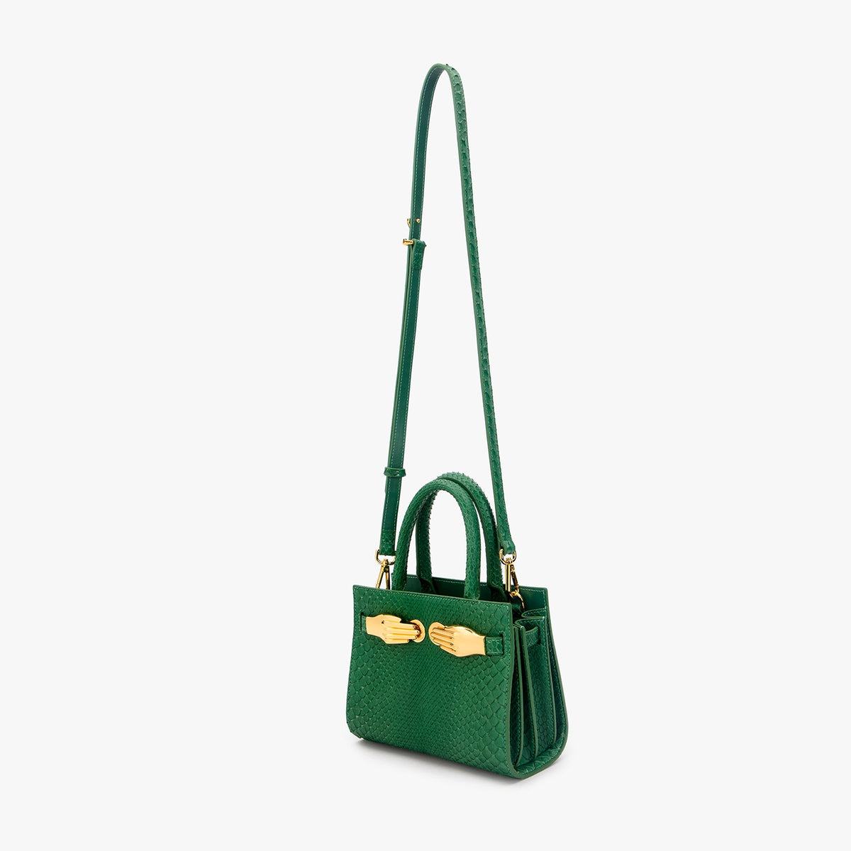 Python Skin Structured Bag