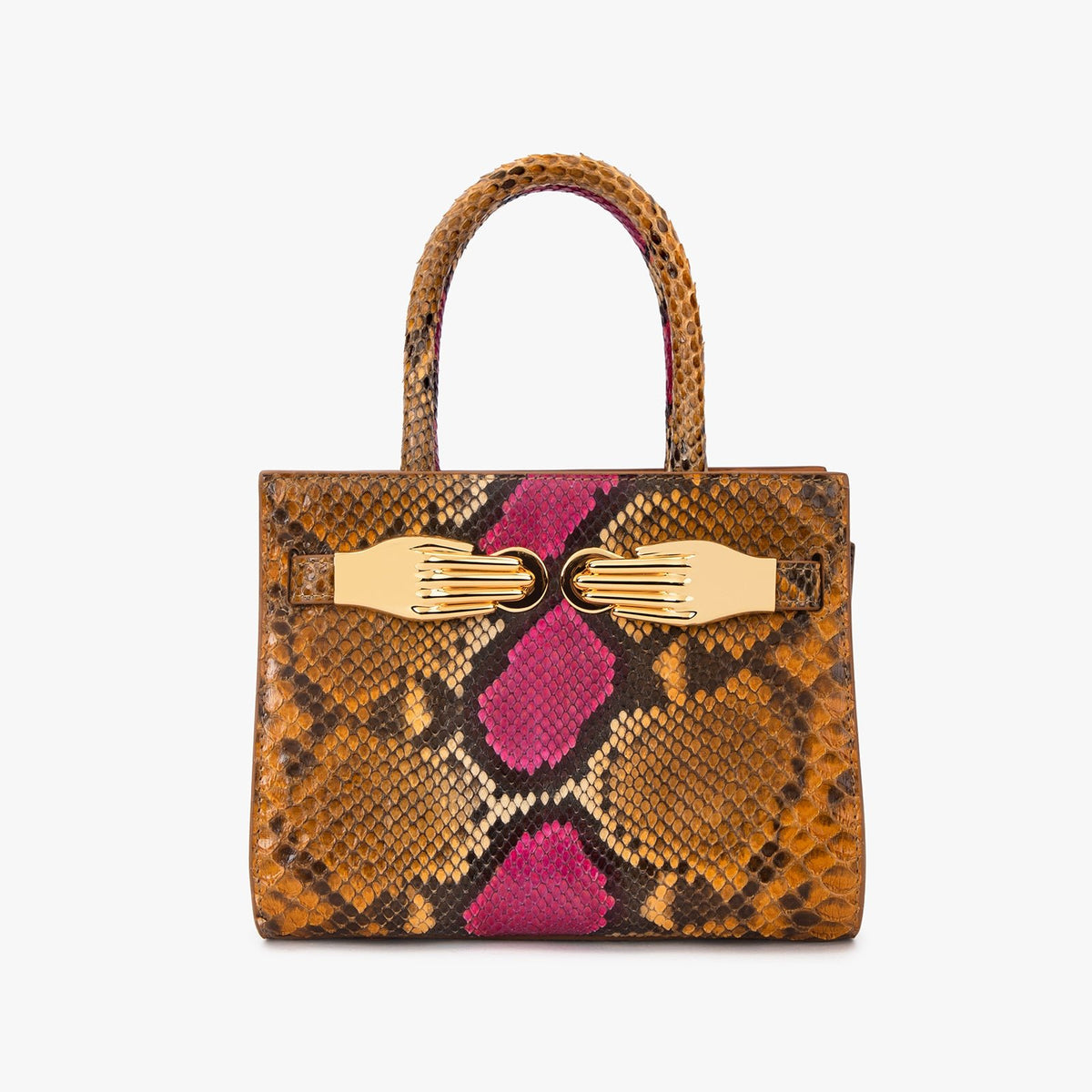 Python Skin Structured Bag