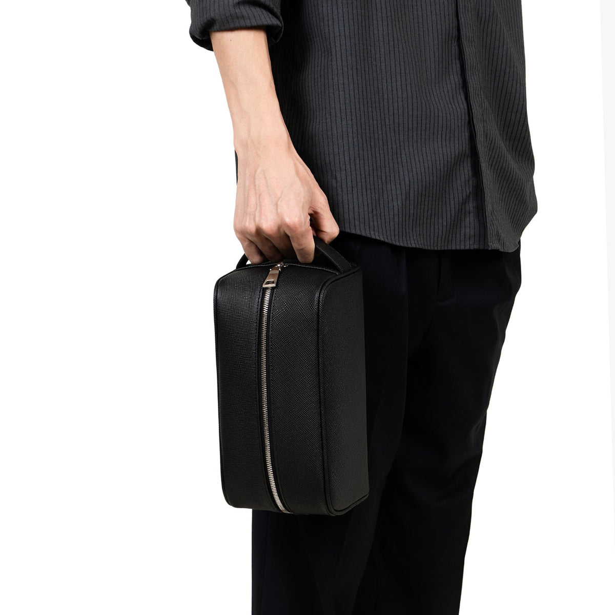 Saffiano Crosshatch Dopp Kit