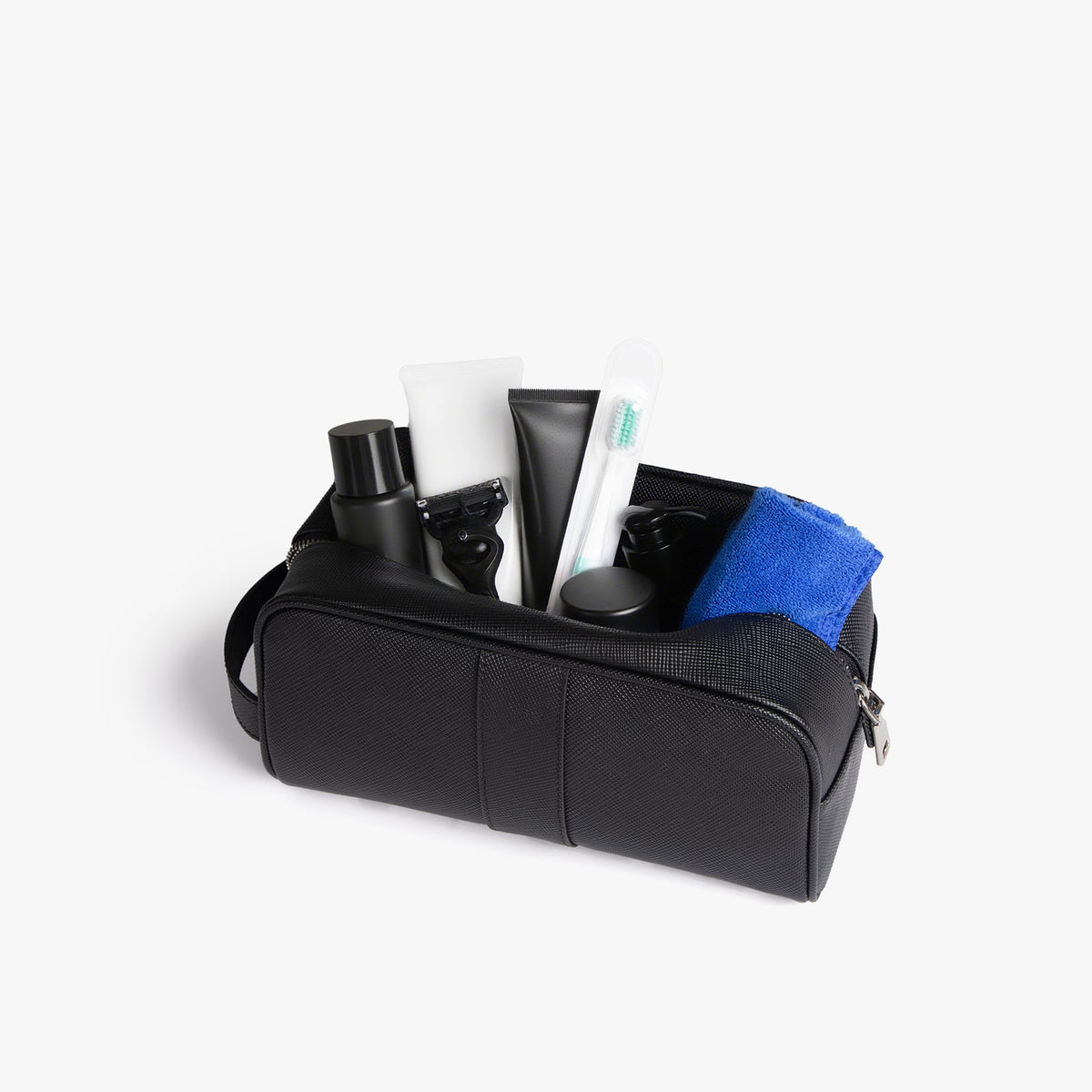 Saffiano Crosshatch Dopp Kit