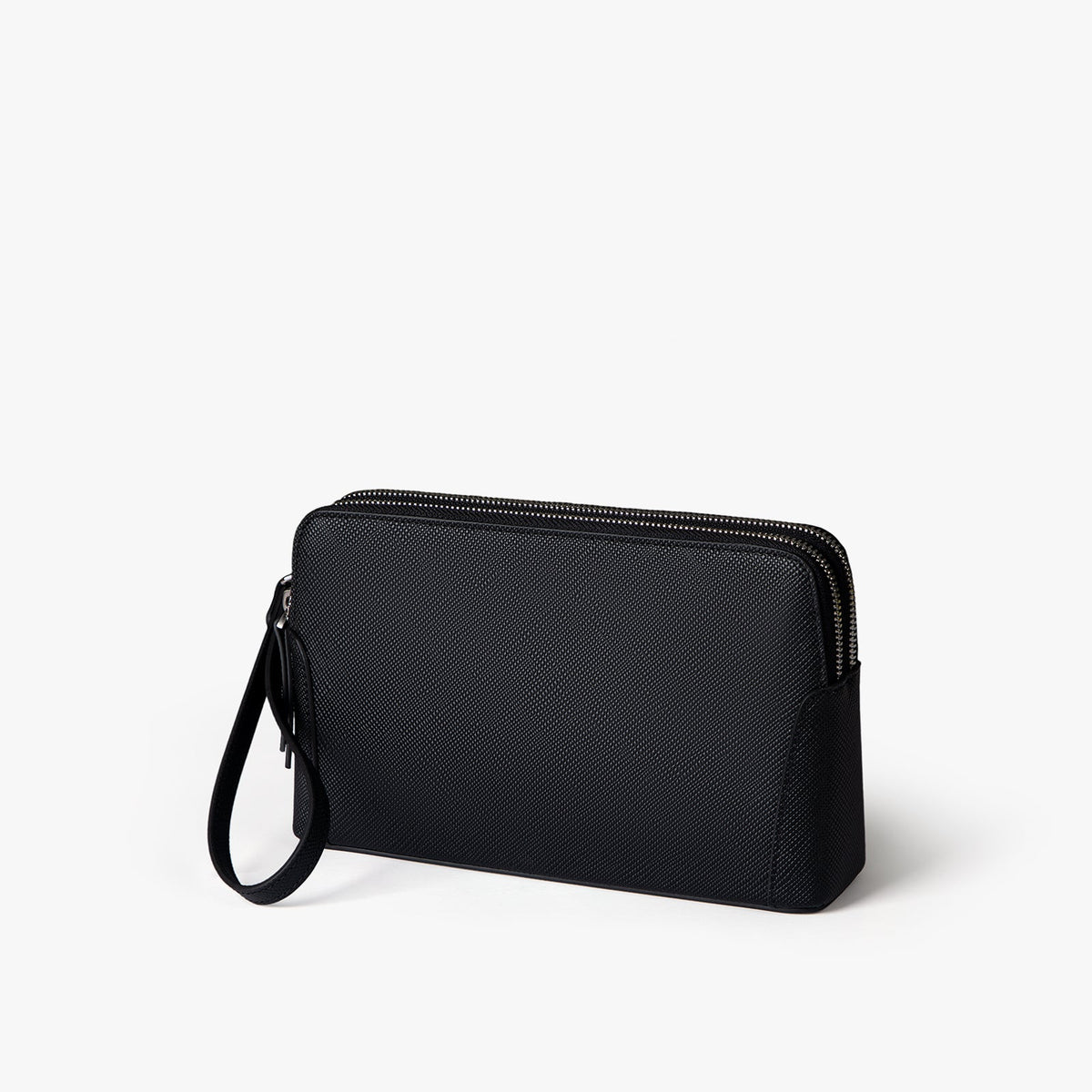 Saffiano Dual Zip Clutch