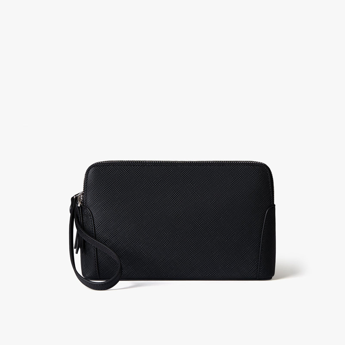 Saffiano Dual Zip Clutch