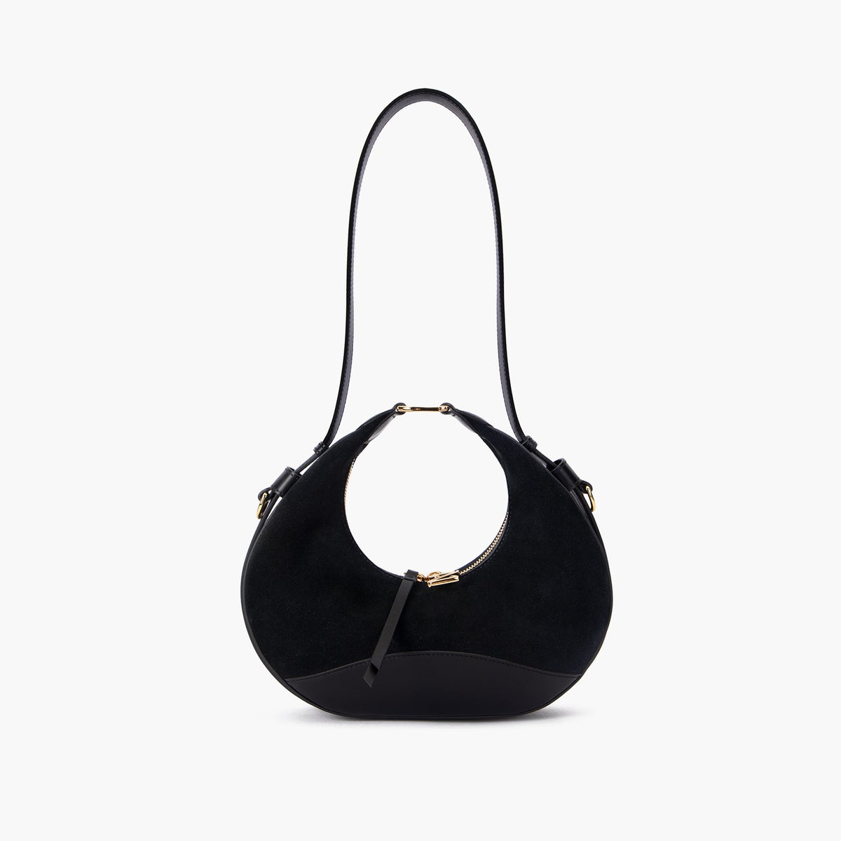 Suede Moon Bag