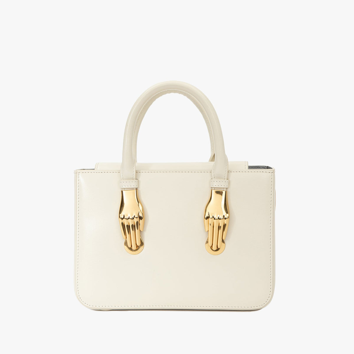 Ivory Box Leather Zornna Brand Tote