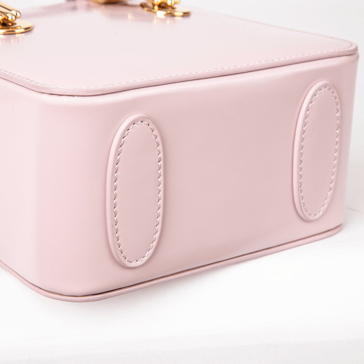 Soft Pink Smooth Leather Lady Tote Handbag
