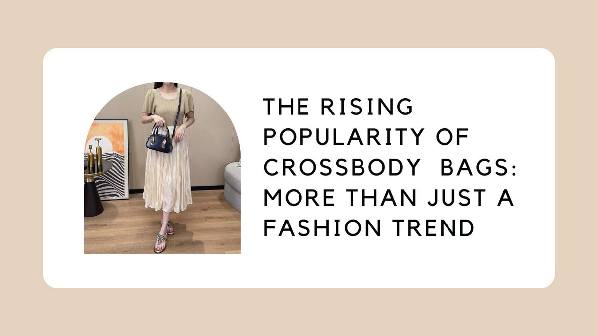 A woman is choosing a crossbody bag for going out