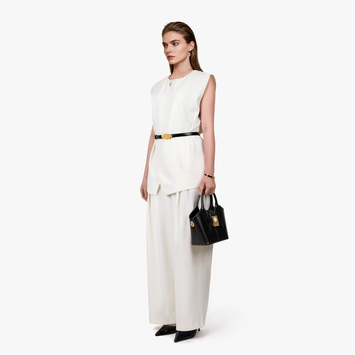 Coat Tote Top Handle Bag