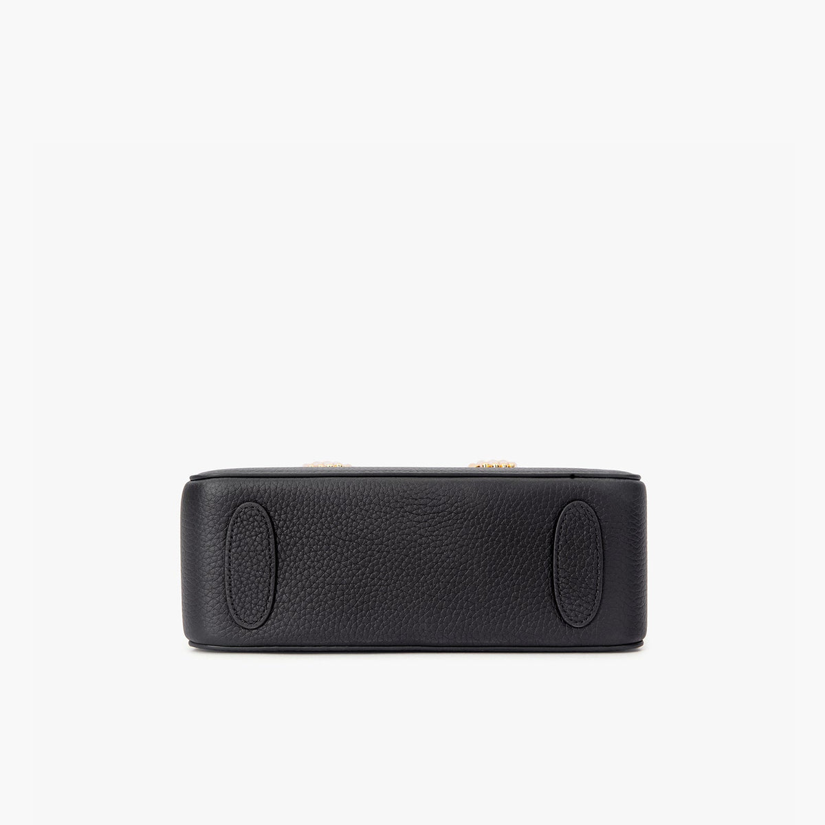 Black Calfskin Grain Leather Tote