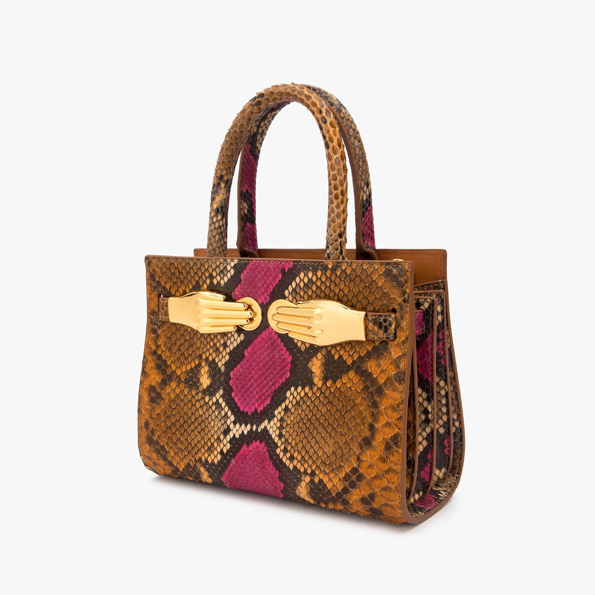 Python Skin Structured Bag