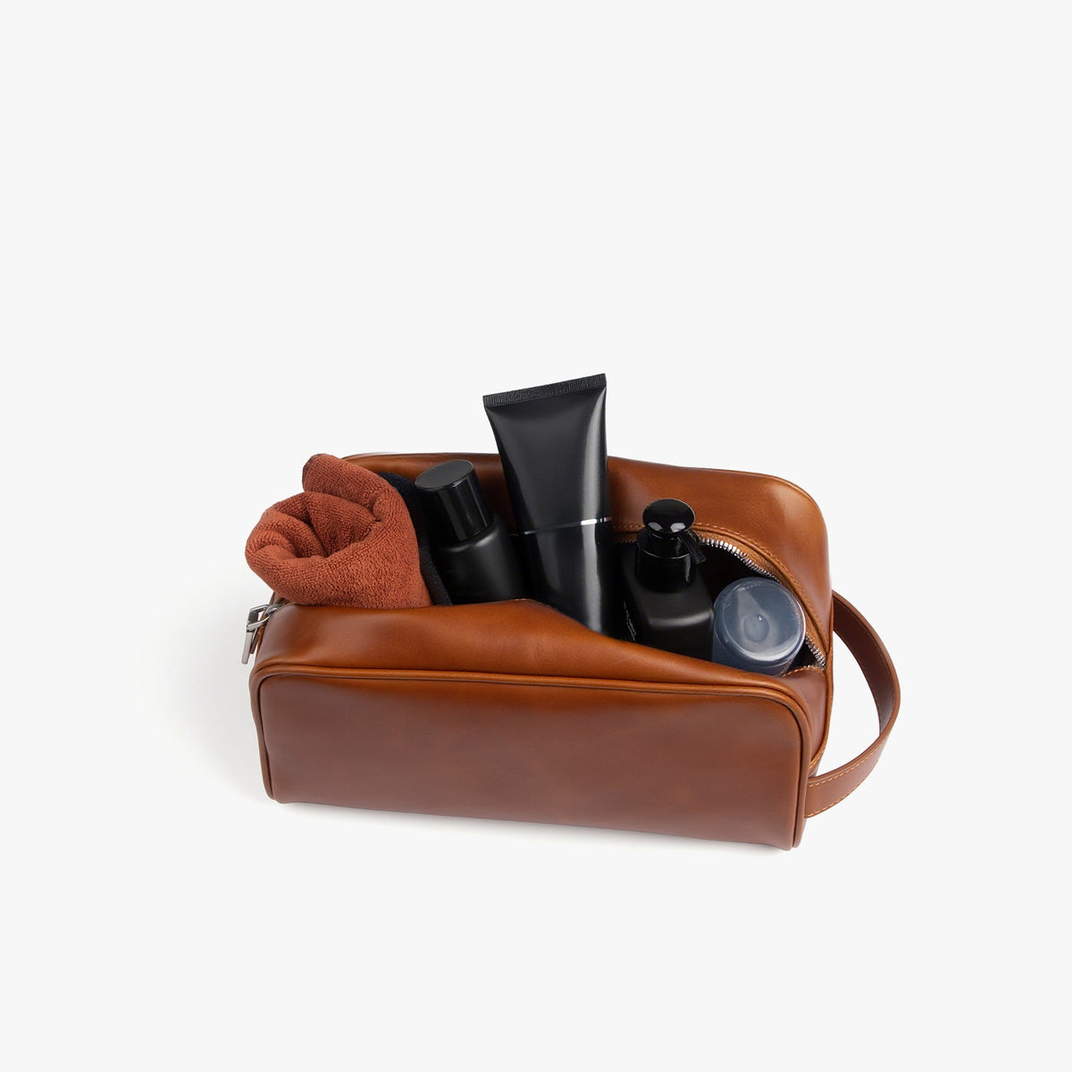 Waxed Leather Dopp Kit